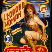 Leopard Woman<br>224x30 inch<br>oil on wood<br>no frame<br>$8,000	